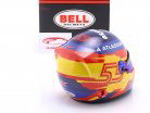 Carlos Sainz jr. #55 Williams Racing fórmula 1 2025 casco 1:2 Bell