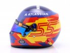 Carlos Sainz jr. #55 Williams Racing fórmula 1 2025 casco 1:2 Bell