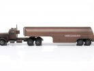 Peterbilt 281 com reboque-tanque Ano de construção 1955 marrom 1:43 Ixo