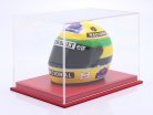High-quality Acrylic display case Mulhouse with red leather base for Helmets 1:2 Atlantic