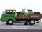 Barkas B1000 Simson mit Simson Schwalbe grün 1:43 Schuco