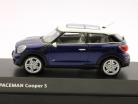 Mini Paceman Cooper S темно-синий с белой крышей 1:43 Paragon Модели