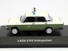 拉达 1200 (2105) 四门轿车 副总裁 民警 绿色 / 白 1:43 IXO