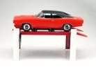 Einstellbare Vier-Säulen Hebebühne rot / weiß für Modellautos in 1:18 Greenlight