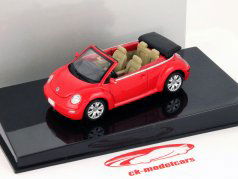 Volkswagen New Beetle кабриолет красный / красный 1:43 AutoArt