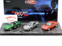 3-Car Set James Bond フィルム Die Another Day 2002 緑、 銀、 オレンジ 1:43 Minichamps