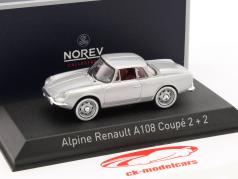 alpino Renault A108 Coupe 2 2 ano de construção 1961 silber metálico 1:43 Norev