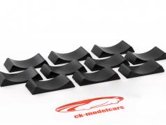 10er Set Car Stoppers schwarz 1:18 Triple9