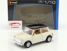 Mini Cooper an 1969 crème 1:18 Bburago
