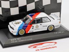 BMW M3 (E30) #2 DTM Champion 1987 Eric van de Poele 1:43 Minichamps