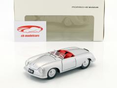 Porsche 356 Nr. 1 with license plate year 1948 silver 1:24 Welly