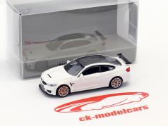 BMW M4 GTS année de construction 2016 blanc avec orange jantes 1:87 Minichamps