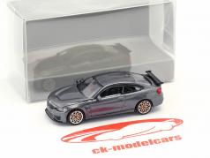 BMW M4 GTS año de construcción 2016 gris metálico con naranja llantas 1:87 Minichamps