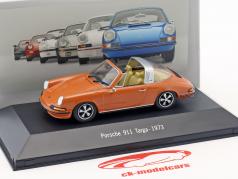 Porsche 911 Targa année de construction 1973 orange 1:43 Atlas