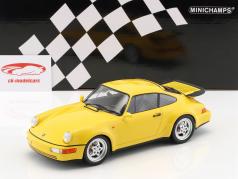 Porsche 911 (964) Turbo año de construcción 1990 amarillo 1:18 Minichamps