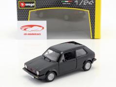 Volkswagen VW Golf Mk1 GTI año de construcción 1979 negro 1:24 Bburago