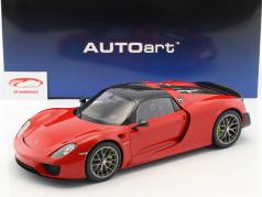 Porsche 918 Spyder Weissach package year 2013 guards red 1:12 AUTOart