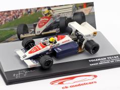 Ayrton Senna Toleman TG184 #19 第3 英国的 GP 公式 1 1984 1:43 Altaya