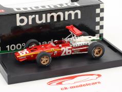 Jacky Ickx Ferrari 312 F1 #26 Vinder Frankrig GP formel 1 1968 1:43 Brumm