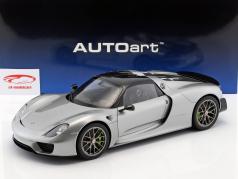 Porsche 918 Spyder année de construction 2013 argent 1:12 AUTOart