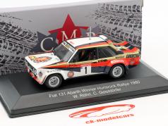 Fiat 131 Abarth #1 ganador Hunsrück Rallye 1980 Röhrl, Geistdörfer 1:43 CMR