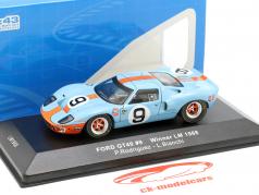 Ford GT40 Gulf #9 gagnant 24h LeMans 1968 Rodriguez, Bianchi 1:43 Ixo