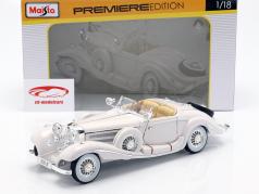 Mercedes Benz 500 K Roadster spécial Année 1936 1:18 Maisto blanc