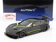 Aston Martin Vulcan Bouwjaar 2015 mat zwart / kalk groen 1:18 AUTOart