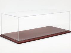 qualidade acrílico mostruário Molsheim com mogno cor madeira base 1:8 Atlantic