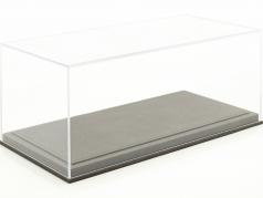 Alto qualidade Acrílico Mostruário para Modelo carros dentro a Escala 1:18 cinza claro BBR