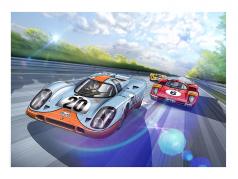 poster Porsche 917K #20 Steve McQueen LeMans 60 x 80 cm / by Sandro Garbo