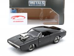 Dodge Charger R/T Anno 1970 Fast and Furious 7 2015 nero 1:24 Jada Toys