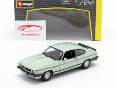 Ford Capri 2.8i anno di costruzione 1982 verde menta metallico 1:24 Bburago