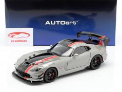 Dodge Viper ACR Année de construction 2017 billet argent métallique / noir / rouge 1:18 AUTOart