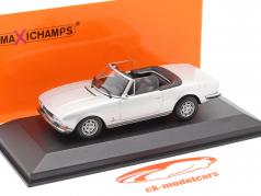 Peugeot 504 Cabriolet year 1977 silver metallic 1:43 Minichamps