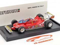 G. Villeneuve Ferrari 312 T4 #12 Segundo GP Francia Fórmula 1 1979 1:43 Brumm
