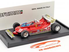 Gilles Villeneuve Ferrari 312 T4 #12 GP Monaco Formula 1 1979 1:43 Brumm