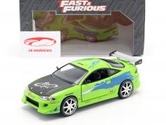 Brian's Mitsubishi Eclipse The Fast and the Furious 2001 groen 1:24 Jada Toys