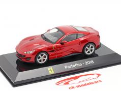 Ferrari Portofino jaar 2018 rood 1:43 Altaya
