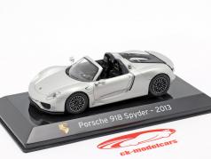 Porsche 918 Spyder Baujahr 2013 liquid silber 1:43 Altaya