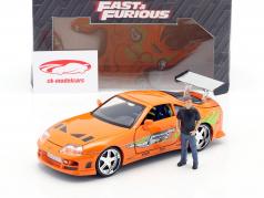 Brian's Toyota Supra 1995 电影 Fast & Furious (2001) 同 人物 1:24 Jada Toys