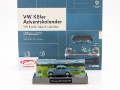 VW Scarabée Adventskalender: Volkswagen VW Scarabée bleu 1:43 Franzis