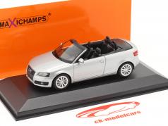 Audi A3 Cabriolet year 2007 silver metallic 1:43 Minichamps
