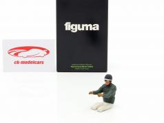 Modelo Corredor figura con Verde gris chaqueta 1:18 FigurenManufaktur