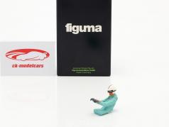 Sitter Racer figura con blu overall 1:18 FigurenManufaktur
