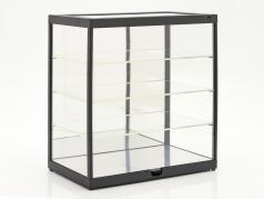 Enkele vitrine Met LED verlichting en spiegel Voor schaal 1:18 / 1:24 zwart Drievoudig9