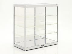Vetrina unica Con Illuminazione a LED e specchio Per scala 1:18 / 1:24 argento Triple9