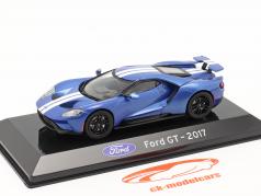 Ford GT Bouwjaar 2017 blauw metalen 1:43 Altaya