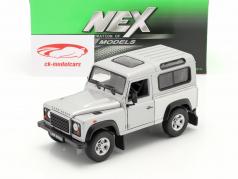 Land Rover Defender zilver 1:24 Welly