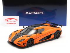 Koenigsegg Agera RS Byggeår 2015 orange / kulstof 1:18 AUTOart